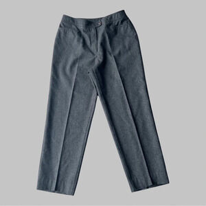 Vintage Bianca Nygard Grey Wool  Blend High Waist Ankle Length Mom Pants